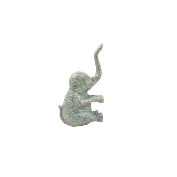 Heat Wave 8 x 3.5 x 4.5 in. Antique Bronze Cast Iron Elephant Metal Door Stop HE3511142 - main